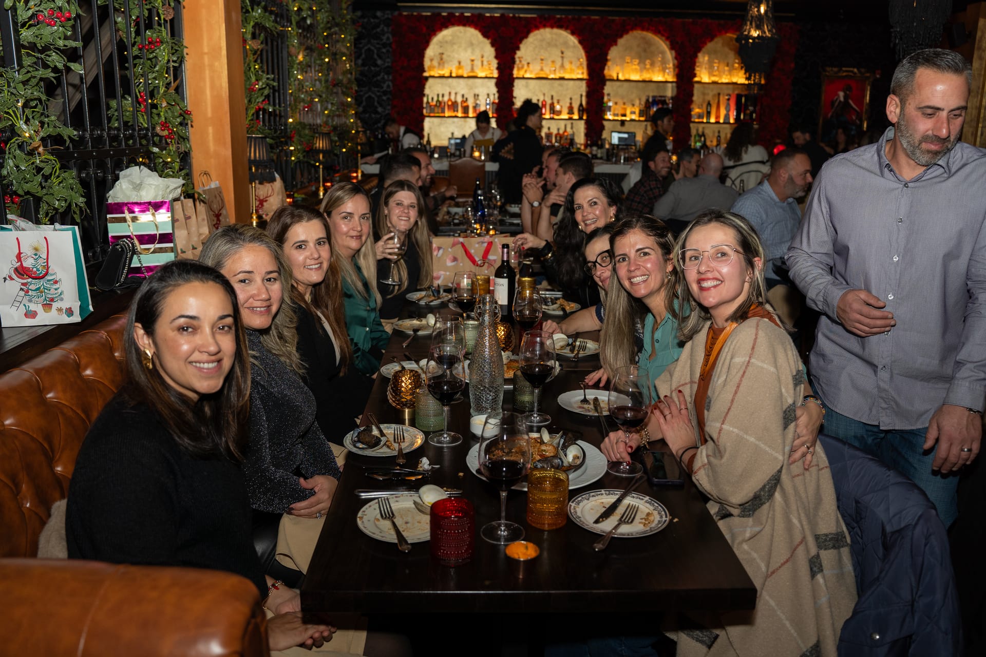 Private holiday celebration dinner at Vida restaurant Westchester
